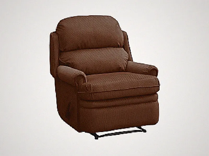 Barcalounger Capital Club Wall Hugger Recliner Lounge Chair Brown Fabric