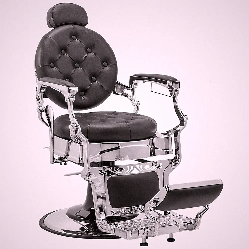 Hydraulic Recline Retro Barber Chair Heavy Duty Barber Chair Vintage Salon Chair