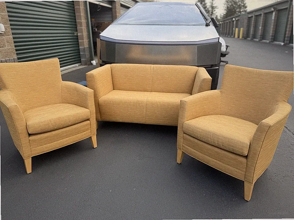 Jack Cartwright Vintage Sofa and Side Chairs Mid Century Modern