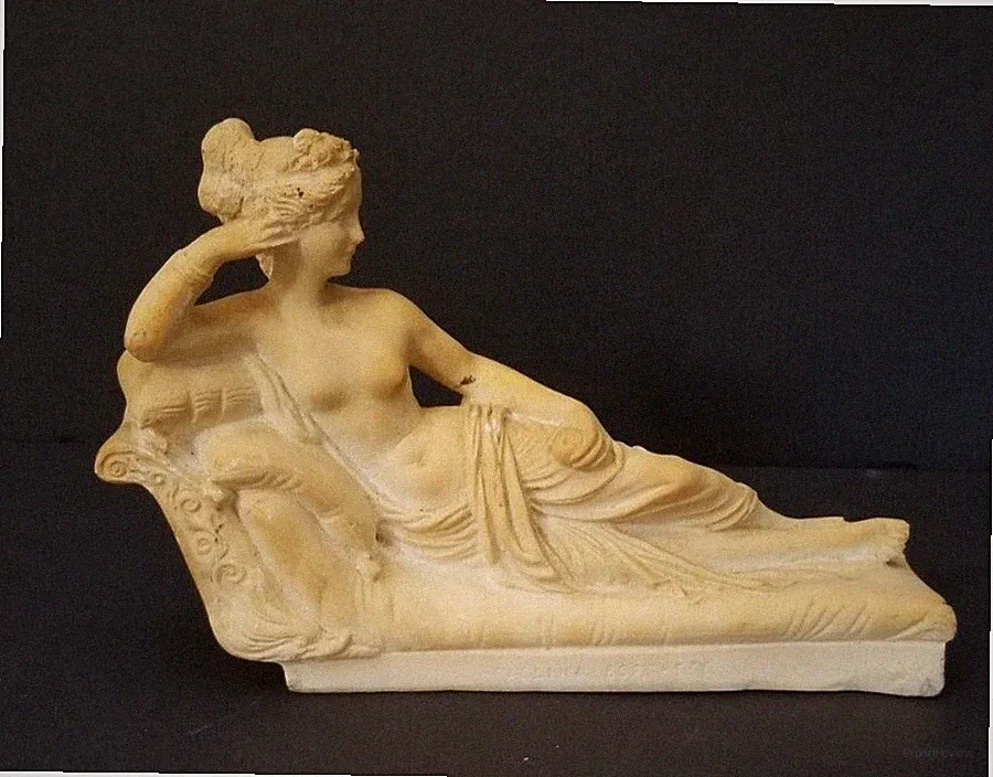 Vintage Paolina Borghese (Copy) Small "Woman Reclining" Sculpture